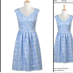 Blue and white Eshakti dress 2x